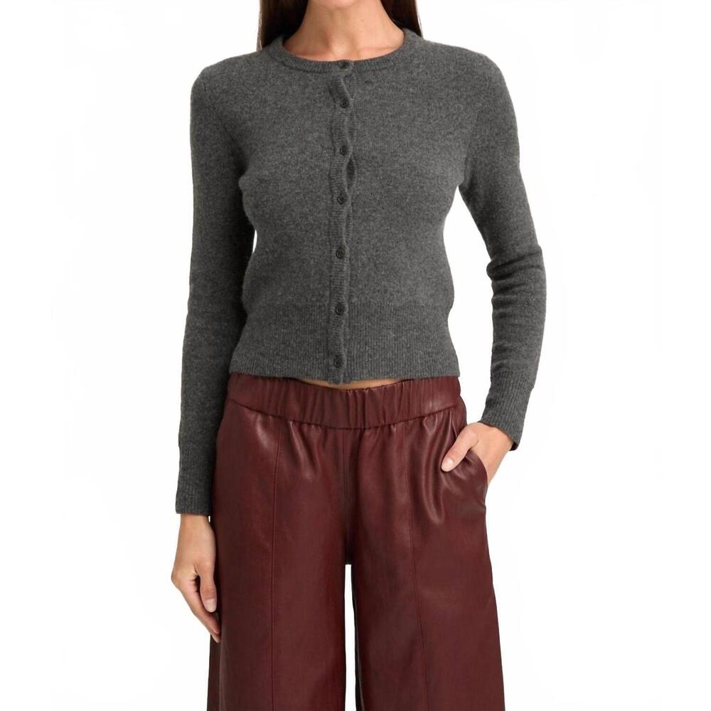 NEW SPRWMN cashmere baby cardigan in charcoal